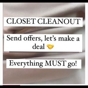 Selling out my closet! Everything must go